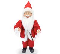 Pupazzo Babbo Natale H40 cm con Minilucciole Rosso
