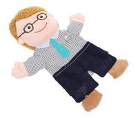 Pupazzo da Mano Papà per Teatro Scolastico, Educazione Precoce | Peluche in Cotone PP e Stoffa, Presa Comoda, per Storie dei Movimenti Dita