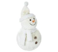 Feeric Lights & Christmas Decorazione natalizia Pupazzo di neve in peluche 4795 Idea regalo Natale