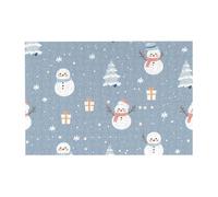 Pupazzo di neve che indossa una sciarpa, puzzle in legno orizzontale, 300 pezzi, per il tempo libero e la creatività della famiglia