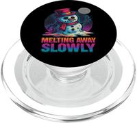 Pupazzo di neve che si scioglie lentamente PopSockets PopGrip per MagSafe