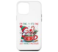 Pupazzo di neve di Natale - Im Fine It's Fine Just having a Meltdown Custodia per iPhone 12 Pro Max