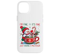 Pupazzo di neve di Natale - Im Fine It's Fine Just having a Meltdown Custodia per iPhone 14 Plus