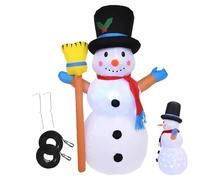 Pupazzo Di Neve Gonfiabile | Decorazione LED per Festività Invernali,Decorazione Pupazzo Di Neve Gonfiabile Per Natale - Per Cortile Prato Terrazza Parco Viale Portico Balcone Festa Evento Scolastico
