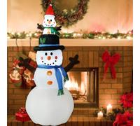 Pupazzo di neve gonfiabile di Natale illuminato per le feste, per il prato