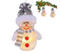 Pupazzo di neve illuminato a LED - Decorazione luminosa per le vacanze, Figura gelida illuminata | Decorazioni per pupazzo di neve di Natale all'aperto lampada per ornamenti 'albero di Natale