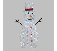 PUPAZZO DI NEVE LED BIANCO FREDDO H 90 CM LEDSFN-LEDX67066 TECNO-NATALE