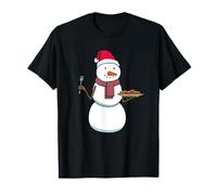 Pupazzo di Neve Mangiare Pasta Cibo Italiano Maglietta