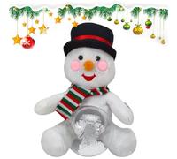 Pupazzo Di Neve Musicale Di Peluche - Pupazzo Di Neve Di Natale Canta, Giocattolo Morbido Pupazzo Di Neve Di Natale | Giocattolo Di Peluche Pupazzo Di Neve Canto E , Ornamenti Di Peluche Vac