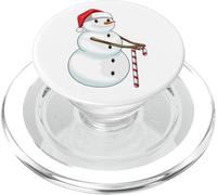 Pupazzo di neve Natale Bastoncino di zucchero PopSockets PopGrip per MagSafe