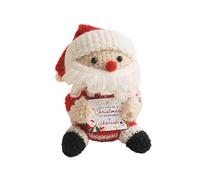 Pupazzo di neve natalizio fatto a mano all'uncinetto, pupazzo di neve positivo, mini idee regalo divertenti, per feste invernali e decorazioni emotive