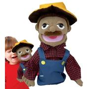 Pupazzo di peluche a mano, morbido ripieno, per il pompiere, per l'agricoltore, detective Doctor, morbido peluche a forma di cartone animato, per genitori interattivi, per bambini, Early Education to