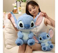 Pupazzo di peluche del personaggio Stitch Disney, giocattolo di peluche, ornamento kawaii, decorazione per camera da letto, bambola imbottita, cuscino, regalo di compleanno 45cm/17,71 pollici Caratter