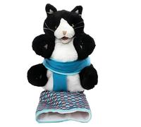 Pupazzo di peluche per lottatore di gatti, guanto interattivo da wrestling con imbottitura resistente, guanto sicuro per gatti, giocattolo coinvolgente per il divertimento, per giocare in