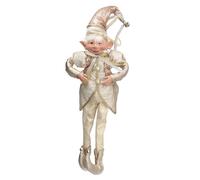 Pupazzo Elfo in Tessuto champagne cm 15x12xh40