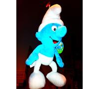 PUPAZZO PEYO PUFFO PELUCHE GRANDE 29CM SMURF NEW NOVITA'