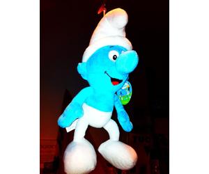 PUPAZZO PEYO PUFFO PELUCHE GRANDE 29CM SMURF NEW NOVITA'