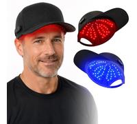 PUPCA Casco Laser per Crescita Capelli con 40 Laser & 82 LEDs, Wireless Cappello a Luce Infrarossa e Rossa con 460nm 660nm & 850nm, per la Ricrescita dei Capelli Donne e Uomini, Uso Domestico