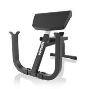 VirtuFit Preacher Curl Station - Panca regolabile con braccio, bicipiti e braccia, panca stabile per la casa