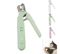 Pupnourish Clippers, 2 in 1 Rechargeable Electric Lighting Nails Clipper and Nail Clipper, Pet Paw Grooming Tool, Precise Cat & Dog. (Green)