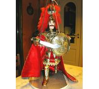 Pupo siciliano Orlando 45 cm marionetta da collezione pupi fatti a mano nuovo