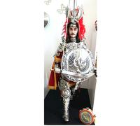 Pupo siciliano Orlando marionetta da collezione cavaliere medievale in armatura
