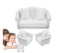 Puppencouch Puppenhauscouch - Elegante mini divano per, struttura robusta, finitura imbottita liscia | Accogliente salotto per casa delle per di dimensioni, set da gioco