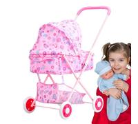 Puppenwagen - Accessori per veicoli per marionette Ragazze | Auto da gioco di ruolo realistica ad alta forte con ampio spazio di archiviazione per