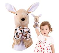 Puppet a mano animale, burattini per bambini - Pugile Kung Fu Animal Hand Puppet con suoni e azione,Bambola di peluche di peluche educativa per l'insegnamento in età prescolare
