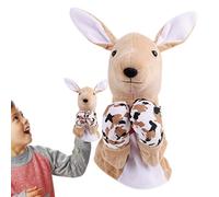 Puppet a mano, burattini per mano animale - Pugile Kung Fu Animal Hand Puppet con suoni e azione,Bambola di peluche di peluche educativa per l'insegnamento in età prescolare