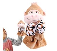 Puppet a mano, burattini per mano animale, Puppet per la mano animale di boxe con suoni e azione, Bambola di peluche di peluche educativa per l'insegnamento in età prescolare