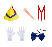 Puppet Accessori Costume Lungo Naso Bretella Storybook Fiabe Racconto Puppet Costume Halloween Cosplay Party Costume