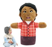 Puppet Di Finger Di Felpa,Giocattoli Di Puppet Per Bambini | Pupazzo di racconti di persone di colore dei cartoni animati,Burattino di racconti africani neri del fumetto