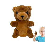 Puppet mano animali per bambini: burattini , gioco simulazione fantasioso | orso interattivo peluche bambini, attività narrazione storie, educativo, giocattolo prescolare, hog
