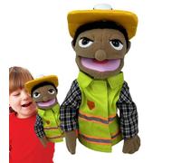 Puppet per mano animale | Set di burattino a maano | Pupet a in famiglia | Bolle di peluche carine con bocca commovente | Puwppet dei membri della famiglia | Ruolo di burattini educativi soft gioc
