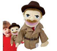Puppet per mano animale | Set di burattino a maano | Pupet a in famiglia | Bolle di peluche carine con bocca commovente | Puwppet dei membri della famiglia | Ruolo di burattini educativi soft gioc