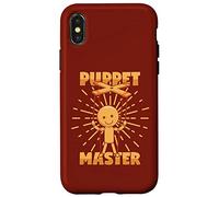 Puppeteer - Puppet Punch in legno e Judy Show Custodia per iPhone X/XS