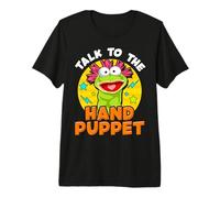 Puppeteer Talk to The Hand Puppet Funny Hilarious Maglietta Premium
