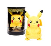 Puppetronic Pikachu - Bambola animatronica interattiva, oltre 100 azioni e suoni, muovi occhi, orecchie e bocca, parla e arrossisce, include 4 attacchi, esperienza immersiva per i fan, famosa