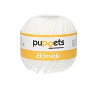 Puppets 4576006-07001 - Filato per uncinetto, 100% cotone, 7001, spessore 6, 100 g, 100 g