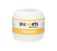 Puppets 4576012-07001 - Filato per uncinetto, 100% cotone, 7001, spessore 12, 100 g