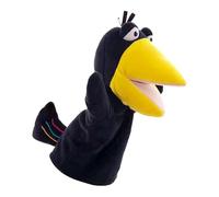Puppets per | Crow Action Puppet - Set di pupazzi a Mano per con bocca di lavoro, tutto- animale corvo peluche giocattolo per il teatro dello spettacolo