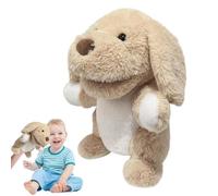 Puppetta in peluche morbido, bocca di lavoro burattino a mano, 9,84 pollici, simpatici pupazzi con dita di animali in peluche | simpatici pupazzi morbidi in peluche per la decorazione della