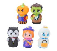Puppette per feste di Halloween - Burattini per dita carine, set di giocattoli interattivi | 5 x burattini di Halloween per riempire sacchetti di dolcetti, gioco fantasioso per, parfa