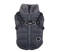 Puppia Cappotto per cani di piccola e media taglia - DONAVAN - accogliente calore e comfort - giacca per cani, grigio