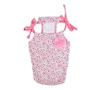 Puppia Maglietta Top per Cane Wildflower, Rosa, S