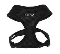 Puppia Pdcf-Ac30-Bk-L - Pettorina Morbida per Cani, Nero, L, 1 Pezzo