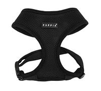 Puppia Pdcf-Ac30 / Black / S - Pettorina Morbida per Cani, Nero, S, 1 Pezzo