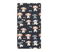 Puppies and Bones Lenzuola per culla per ragazzi e ragazze, in cotone, comodo materasso traspirante, confezione da 1