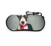 Puppies At Work Occhiali da sole Custodia morbida Cerniera in neoprene portatile ultraleggera con custodia per occhiali con clip da cintura